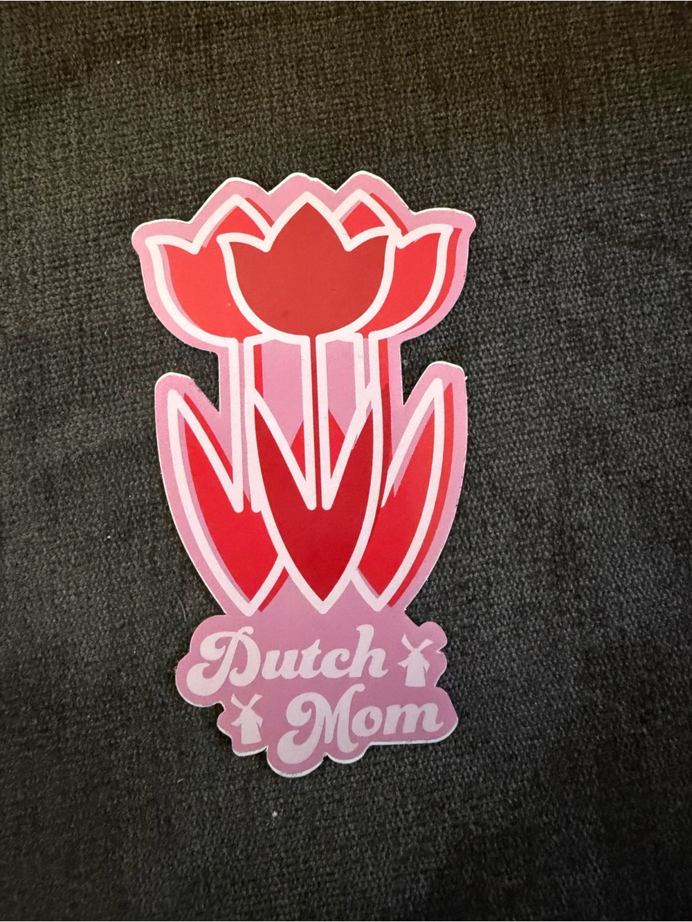 Dutch Bros Rare Mother’s Day Mom Pink & Red Tulip Sticker